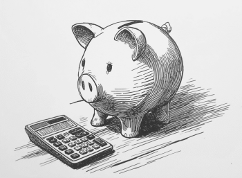 Sparschwein mit Förderrechner