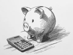 Sparschwein mit Förderrechner